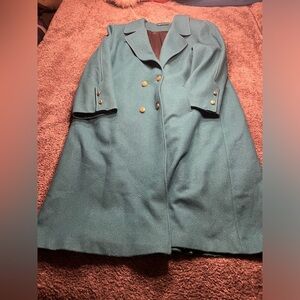 Elegant Teal Women's Coat